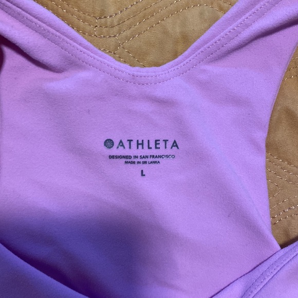 Athleta pink conscious crop bra size large D/DD - Picture 5 of 5